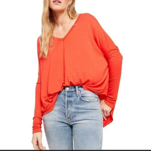 Free People Womens Size M Moonshine Tunic Top in Love Glare Soft Oversized